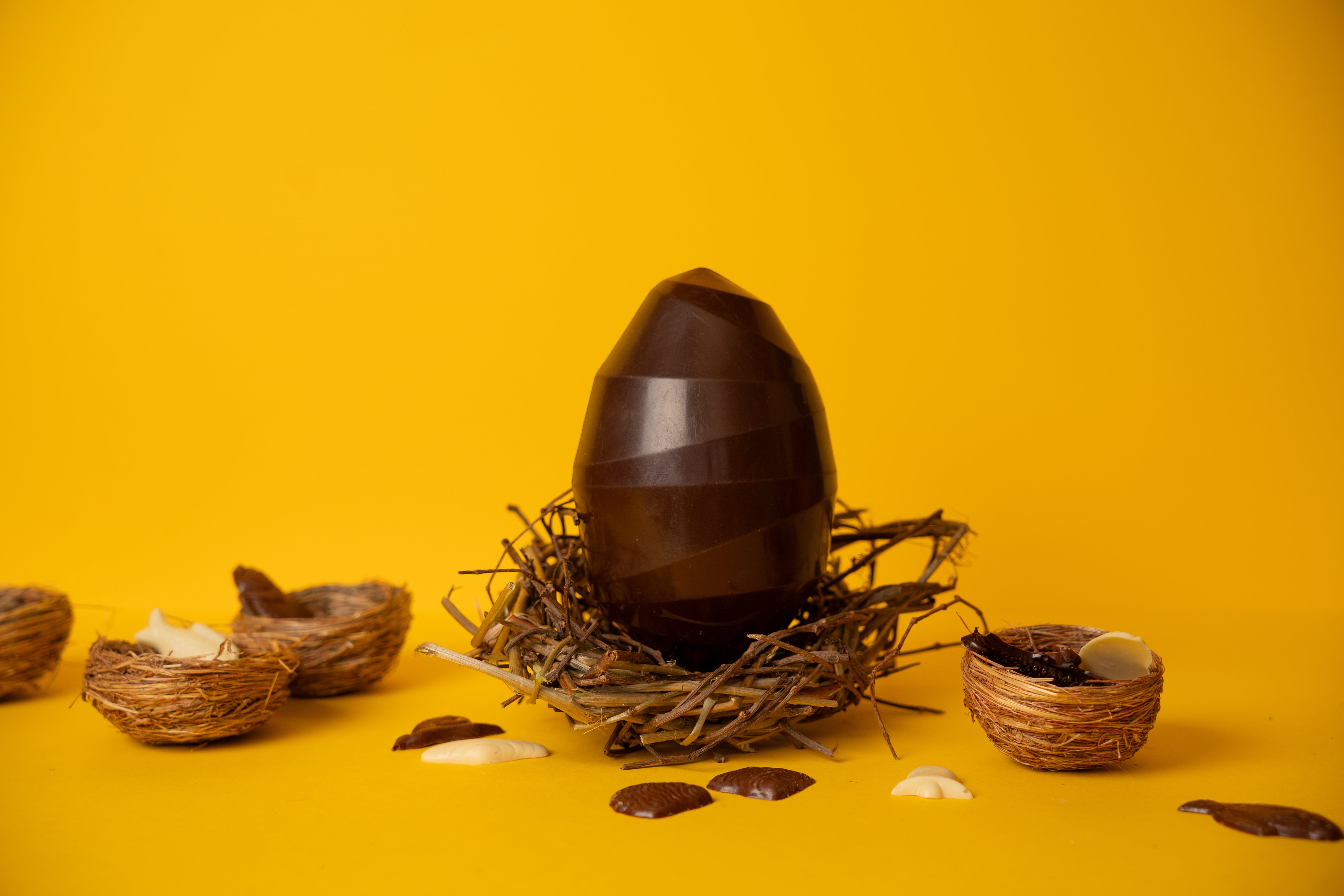 Œuf de Pâques Origami | Chocolat noir, lait bio et équitable