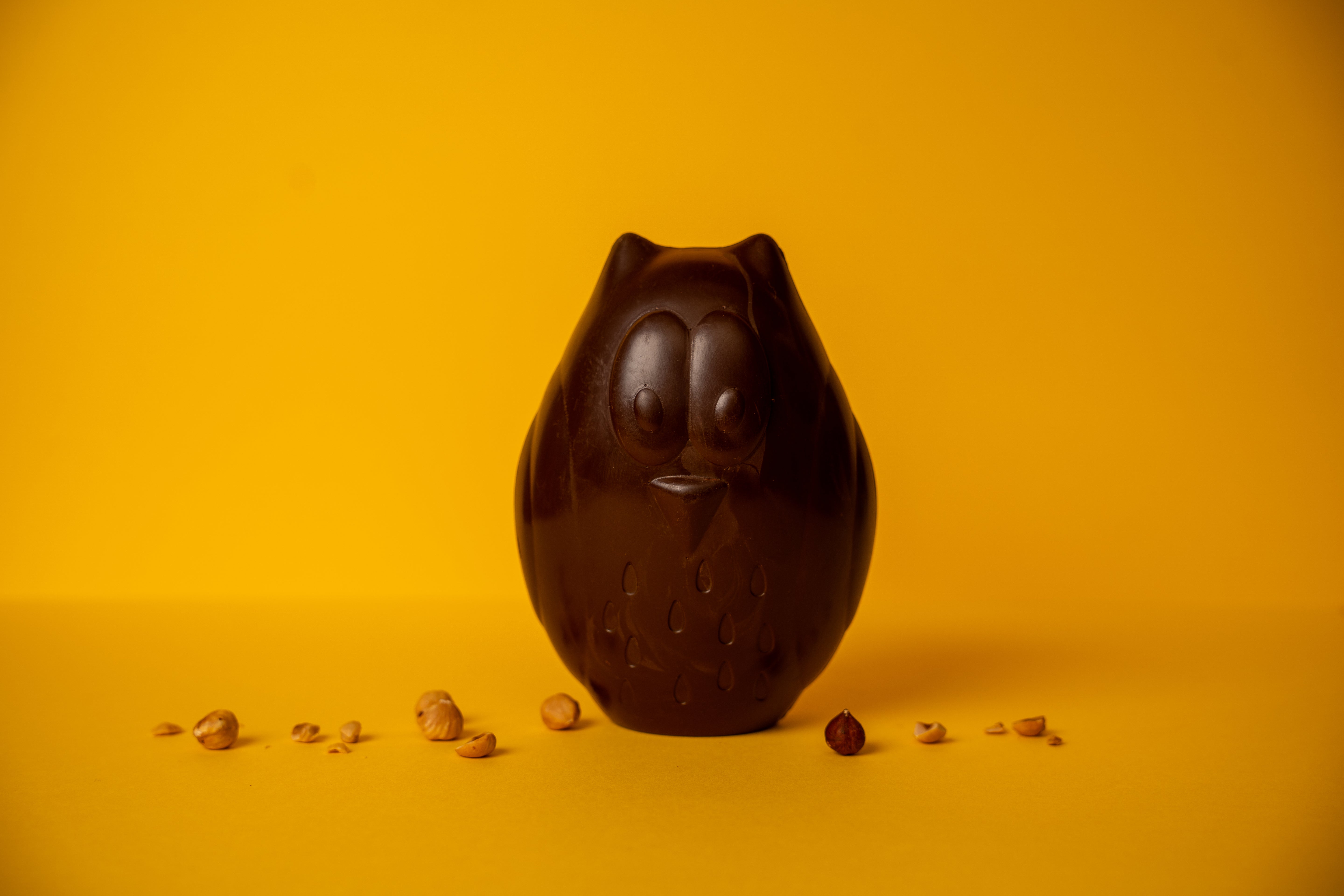 Moulage Hibou - Chocolat Noir ou lait bio et équitable