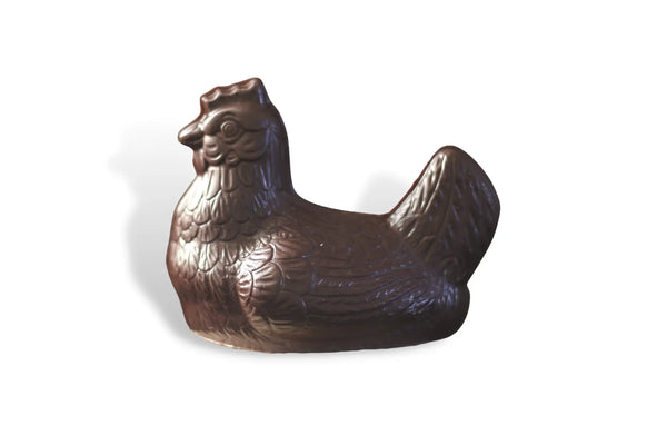 Poule en chocolat de Pâques - Chocolat noir ou lait bio et équitable