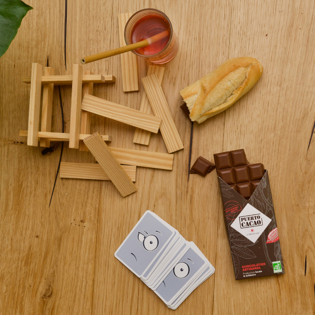 Tablette de chocolat au lait bio et équitable