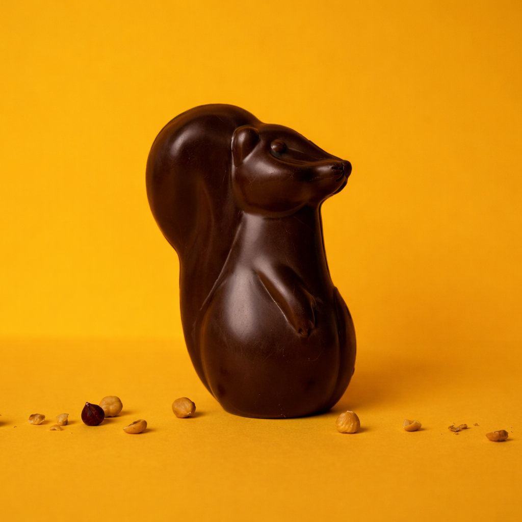 Moulage Ecureuil - Chocolat noir bio et équitable
