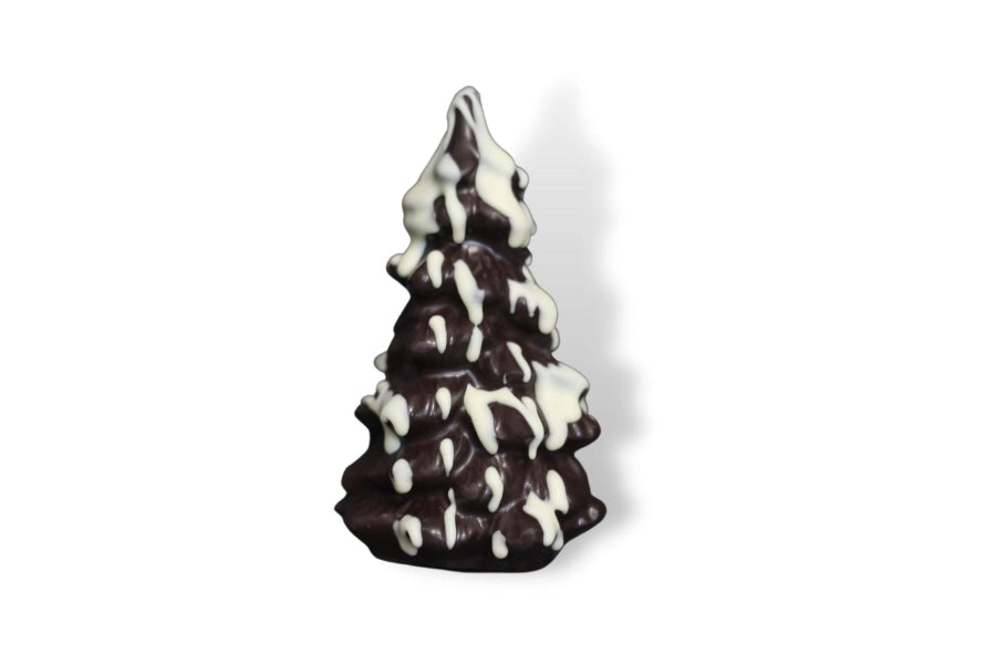 Sapin de Noël en chocolat noir