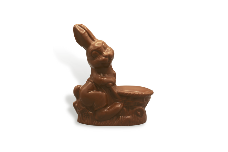 Moulage Lapin et son panier - Chocolat Lait